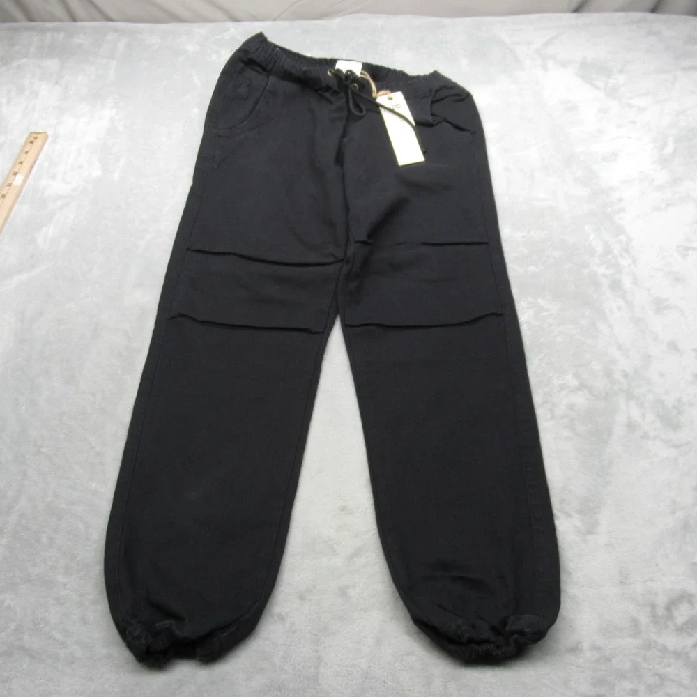 Kuwalla Tee‎ Pants Mens Small Black Drawstring Waist Combat Fit Jogger 29x26 NEW